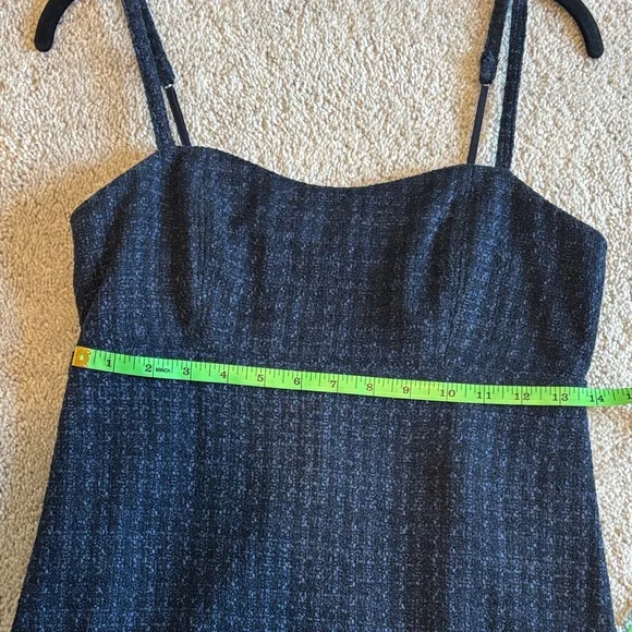 NWT Abercrombie & Fitch Small Tall Dark Blue Tweed skort Dress - Picture 9 of 11
